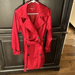 Double breasted rain coat!